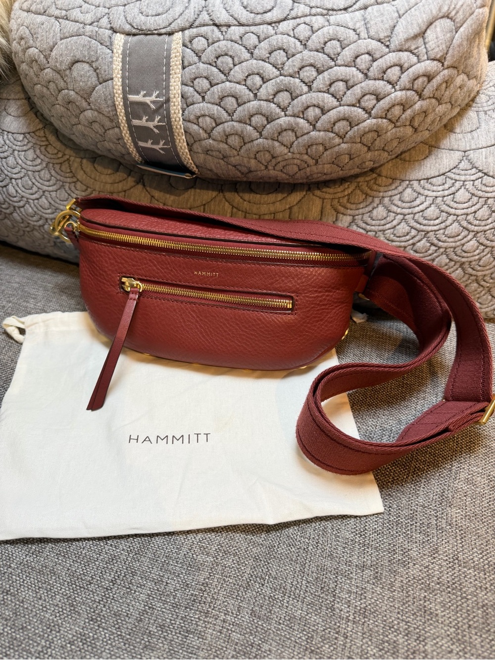 Hammitt  Deep Red Charles Bag